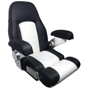 Styrestol Royal Flip-up Carbon sort/hvid