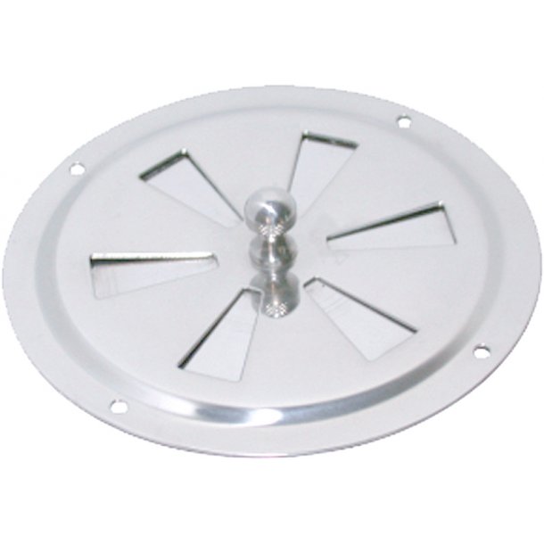 Ventil rund Ø.125mm side-luk rustfri stå