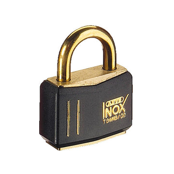 Hængelås Abus Inox Black/gold 20mm