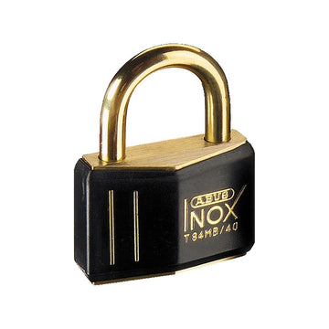Hængelås Abus Inox Black/gold 40mm