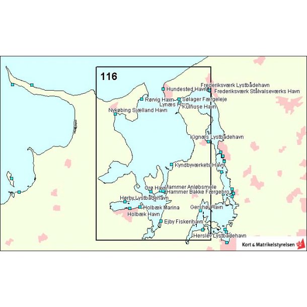 Søkort DA 116 Isefjord