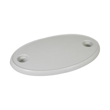 Bordplade ABS hvid oval 77x51 cm