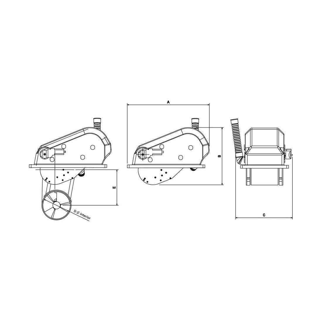 Compact folde bovpropel 12V