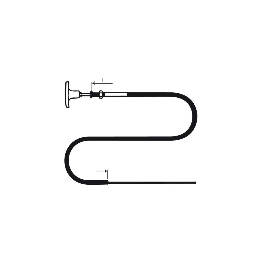 TFX Stop/choke kabel CC343 300 - 700cm