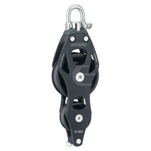 Harken Element blok 80 mm violin m. svirvel og Cam