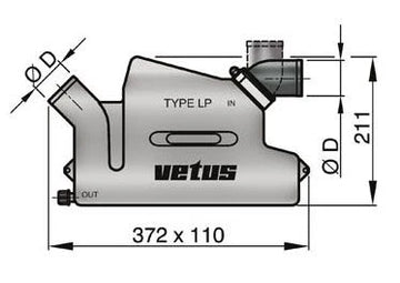 Waterlock LP50 rotating, 50mm
